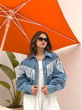 Denim Fleur Jacket
