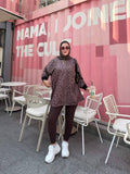 Mocha Leopard | Wild Muse Oversized Top